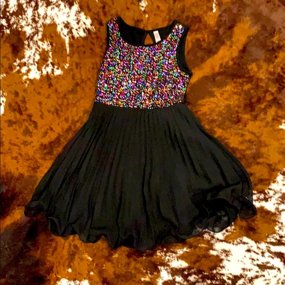 Black and sequin dress